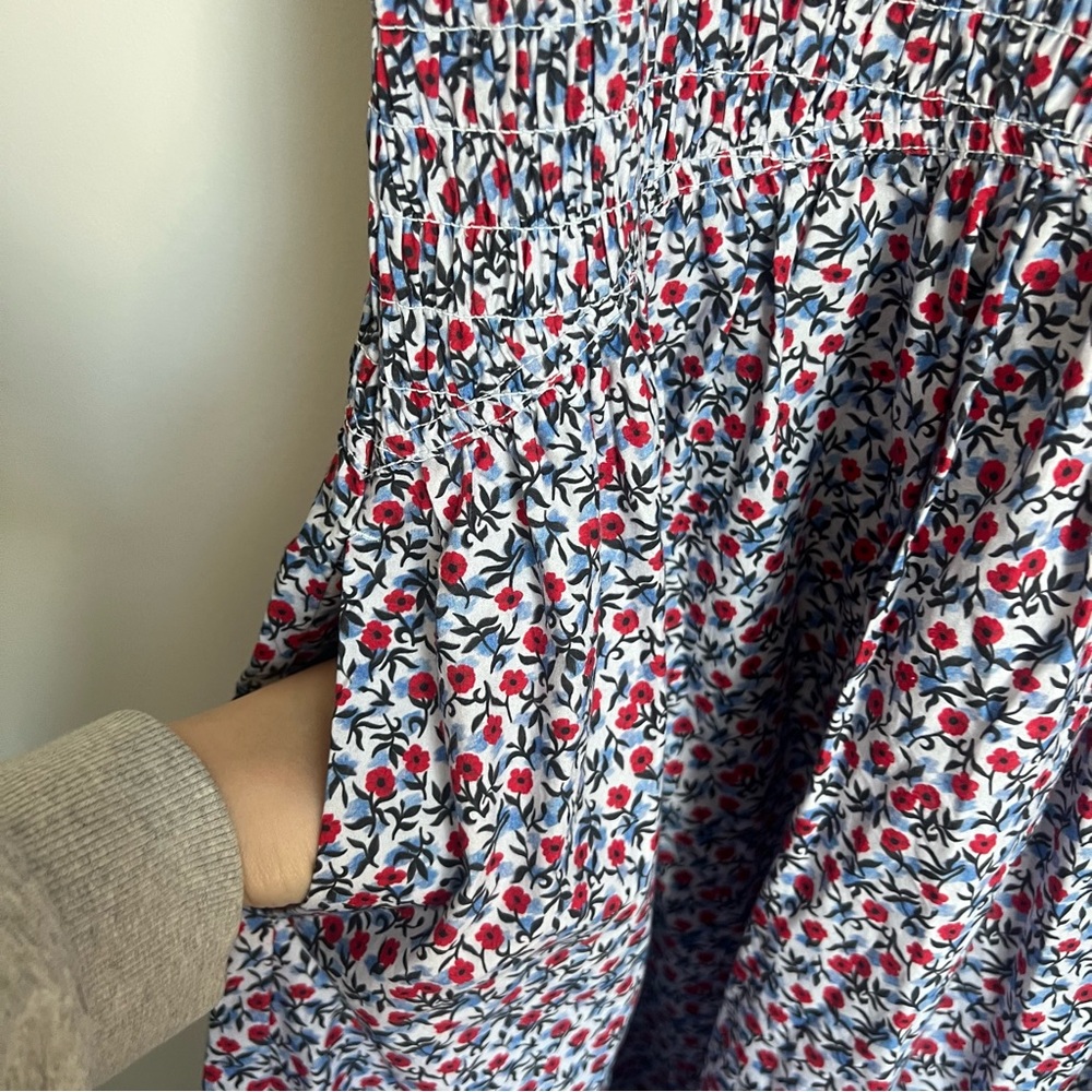 NEW J Crew Meadow Midi Dress in Poppy Floral Print Women's Size Medium - Picture 7 of 10
